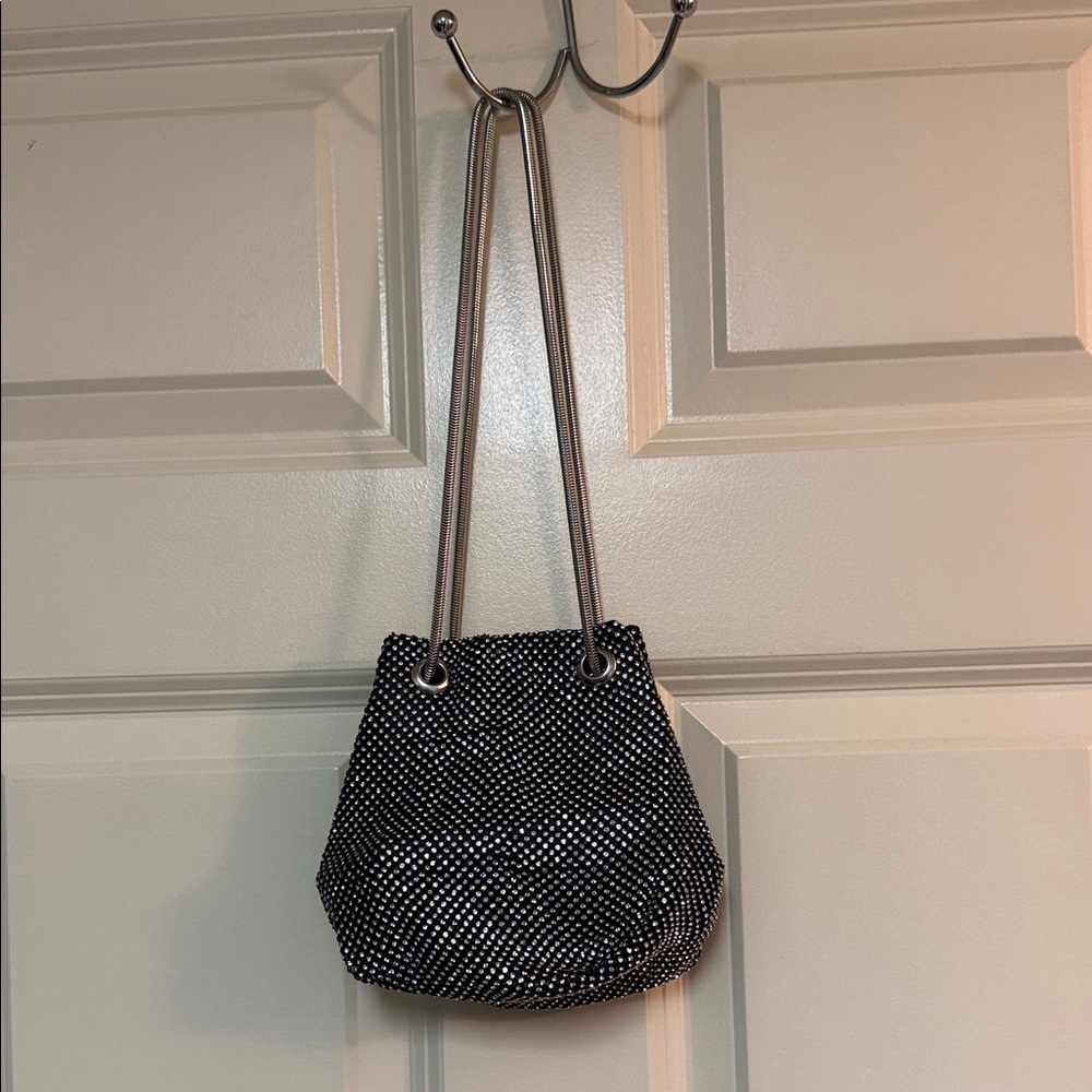 Amazon Black and White Polka Dot Shoulder Bag